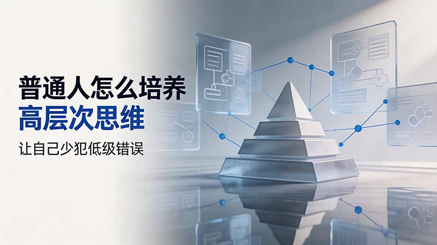 付费文章：普通人怎么培养高层次思维，让自己少犯低级错误-天韵资源网