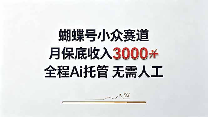 视频号小众领域，月收入3000+， 全程Ai托管操作  新人2天学会！-天韵资源网