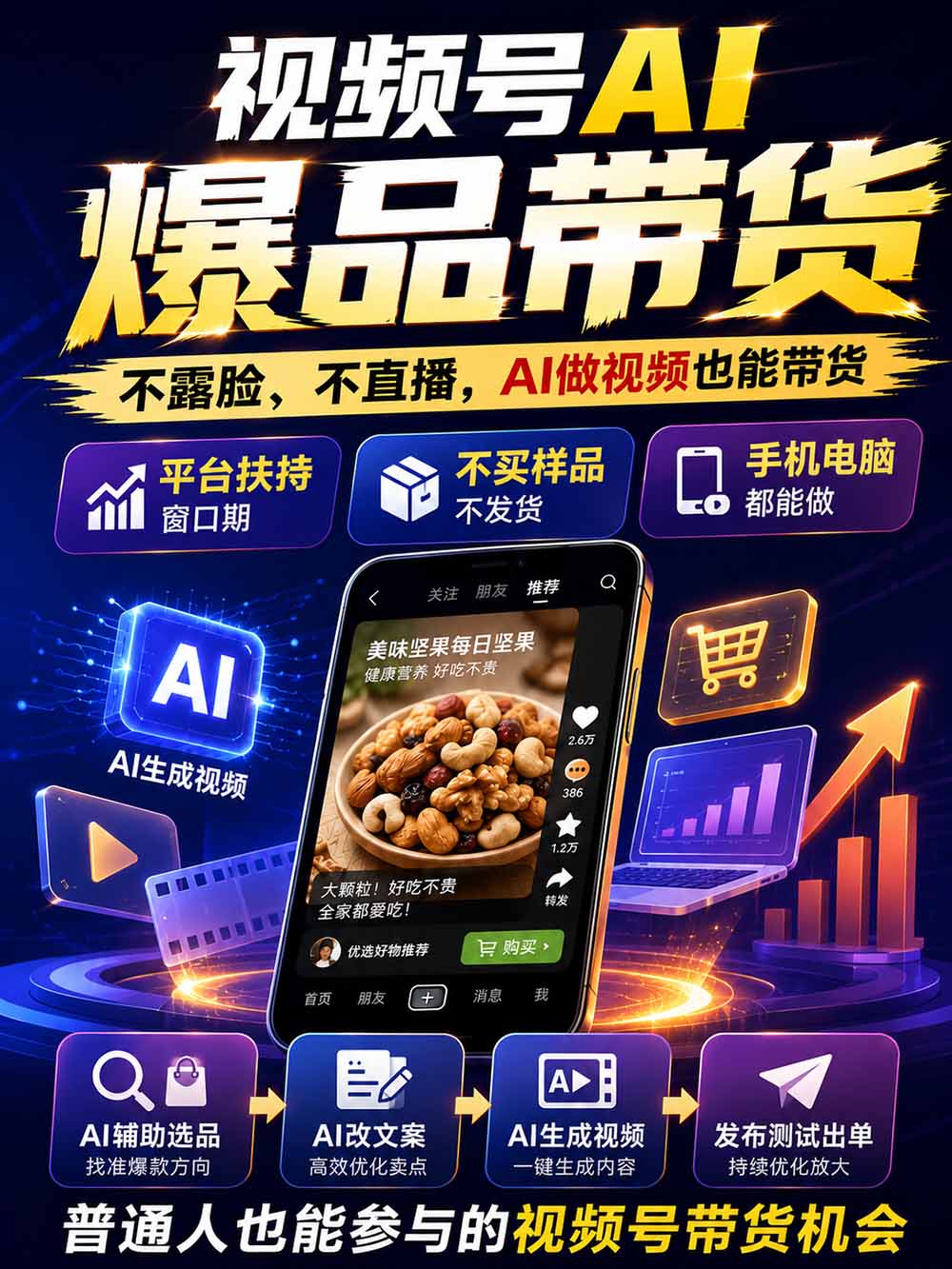 图片[2]-2026视频号AI爆品带货训练营-9月开课｜不露脸不直播，AI做视频发视频号，有人下单，你赚佣金，轻松单日佣金1000+-天韵资源网