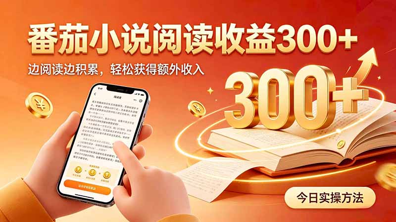 全自动番茄挂机玩法，日入300+边阅读边积累，轻松获得额外收入-天韵资源网