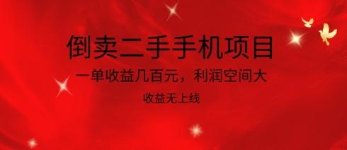 倒卖二手手机项目，一单收益几百元，利润空间大，收益高，收益无上线【揭秘】-天韵资源网