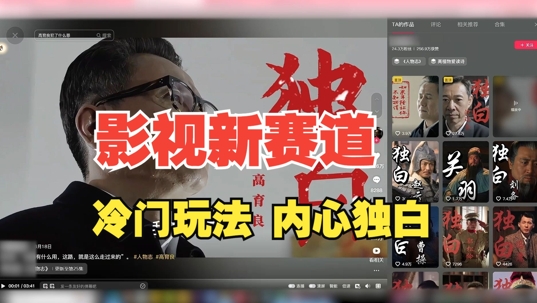 最新影视解说玩法，人物独白，30天涨粉24万+，全流程拆解【揭秘】-天韵资源网