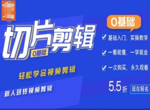 0基础IP切片剪辑，轻松学会视频剪辑，新人玩转视频剪辑-天韵资源网