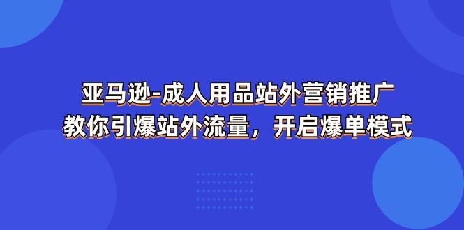 亚马逊-成人用品 站外营销推广  教你引爆站外流量，开启爆单模式-天韵资源网