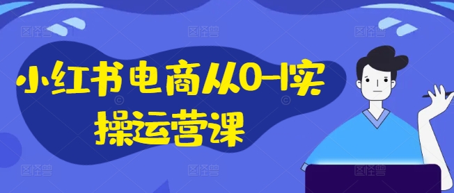 小红书电商从0-1实操运营课，小红书手机实操小红书/IP和私域课/小红书电商电脑实操板块等-天韵资源网