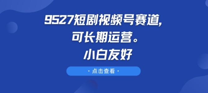 9527短剧视频号赛道，可长期运营，小白友好【揭秘】-天韵资源网