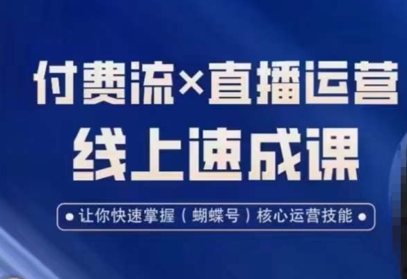 视频号付费流实操课程，付费流✖️直播运营速成课，让你快速掌握视频号核心运营技能-天韵资源网
