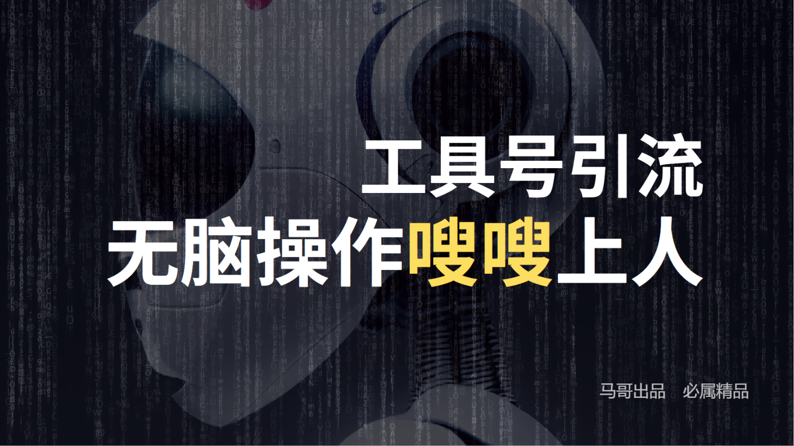 工具号高效引流法，嗖嗖上人，日引1000+，直接搬运，无脑操作-天韵资源网