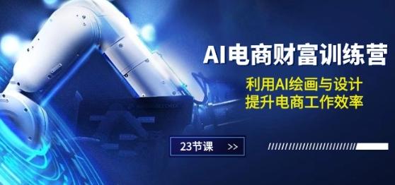 AI电商-财富训练营：利用AI绘画与设计，提升电商工作效率(23节课)-天韵资源网
