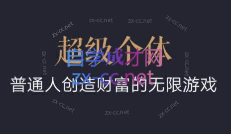 超级个体·普通人创造财富的无限游戏-天韵资源网