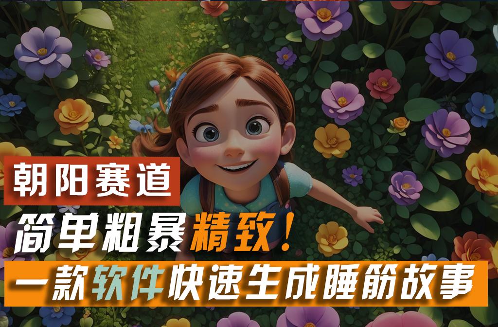 利用一款软件5分钟一条爆款睡筋故事，简单粗暴精致！小白月入2w+-天韵资源网