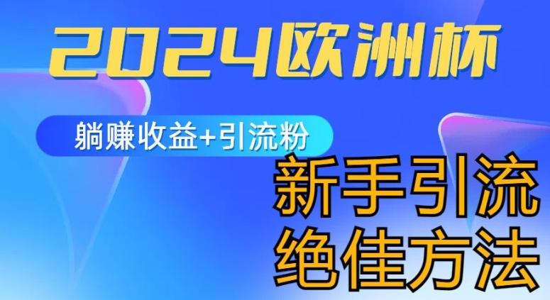 2024欧洲杯风口的玩法及实现收益躺赚+引流粉丝的方法，新手小白绝佳项目【揭秘】-天韵资源网