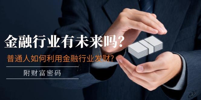 某付费文章：金融行业有未来吗？普通人如何利用金融行业发财?(附财富密码-天韵资源网
