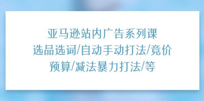 亚马逊站内广告系列课：选品选词/自动手动打法/竞价预算/减法暴力打法/等-天韵资源网