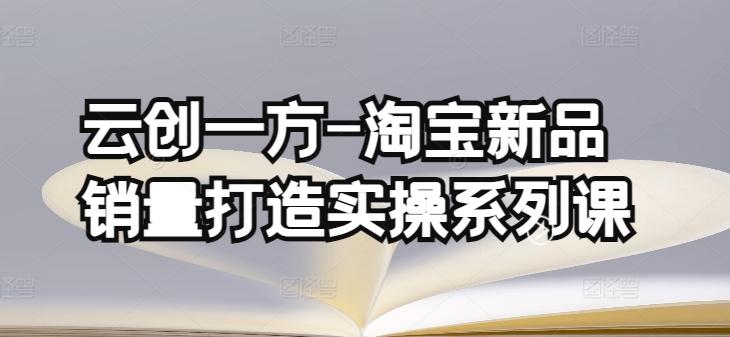 云创一方-淘宝新品销量打造实操系列课，基础销量打造(4课程)+补单渠道分析(4课程)-天韵资源网