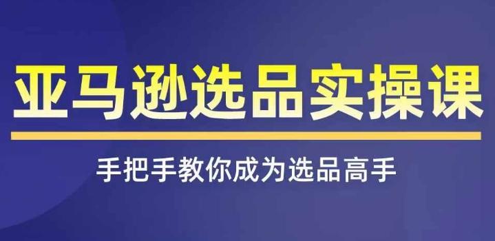 亚马逊选品实操课程，快速掌握亚马逊选品的技巧，覆盖亚马逊选品所有渠道-天韵资源网