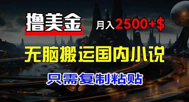 最新撸美金项目，搬运国内小说爽文，只需复制粘贴，稿费月入2500+美金，新手也能快速上手【揭秘】-天韵资源网