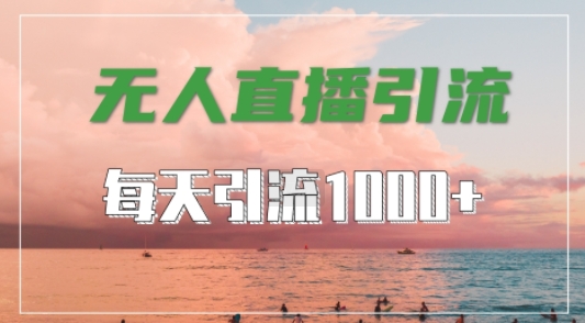 抖音快手视频号全平台通用，无人直播引流法，超暴力引流1000+高质量精准创业粉【揭秘】-天韵资源网