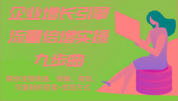 企业增长引擎流量倍增实操九步曲，帮你找到快速、简单、有效、可复制的获客+变现方式-天韵资源网