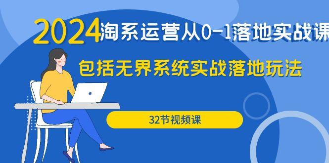 (9919期)2024·淘系运营从0-1落地实战课：包括无界系统实战落地玩法(32节)-天韵资源网