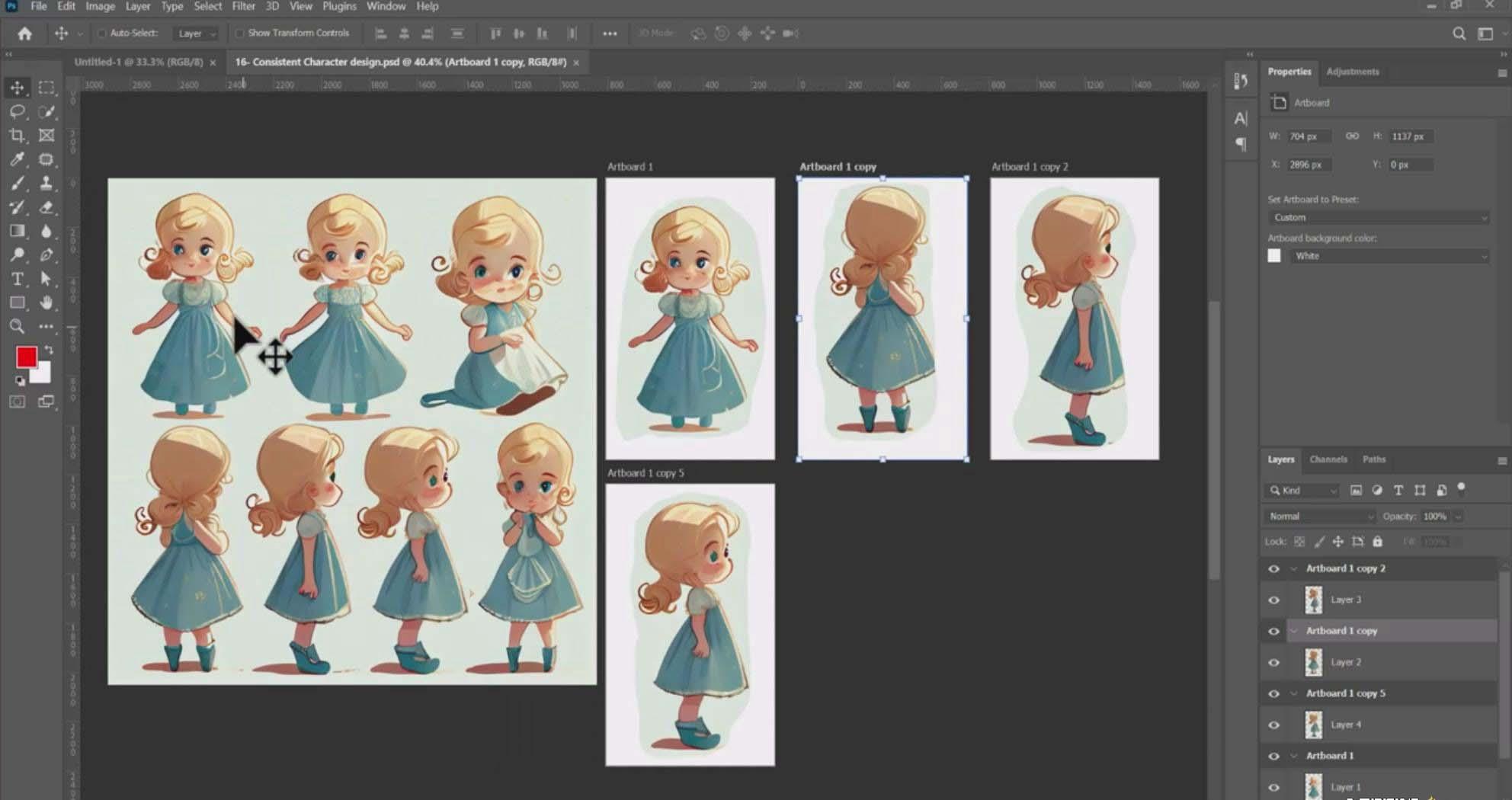 图片[7]-掌握 MidJourney V5 AI + ChatGPT创建一致的角色设计图像-22节课-中英字幕-天韵资源网