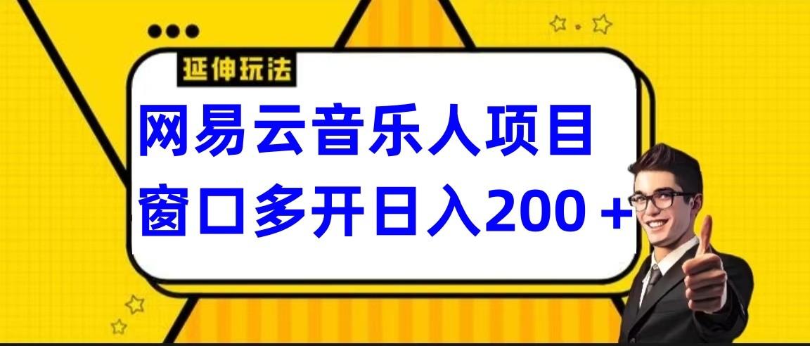 网易云挂机项目延伸玩法，电脑操作长期稳定，小白易上手-天韵资源网