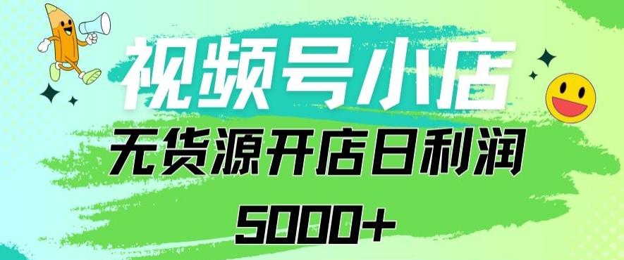视频号无货源小店从0到1日订单量千单以上纯利润稳稳5000+【揭秘】-天韵资源网
