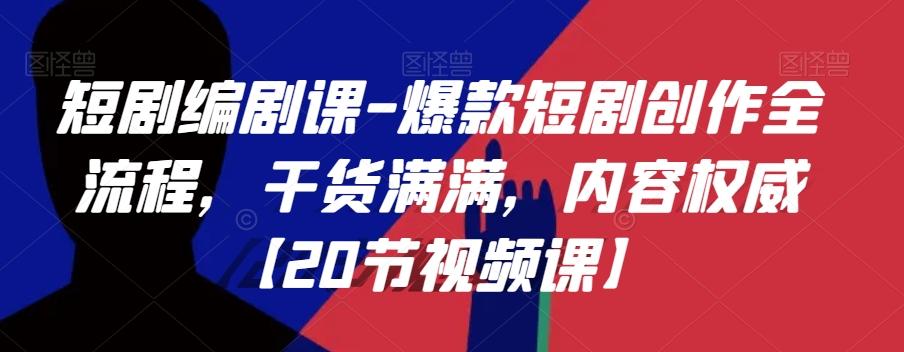 短剧编剧课-爆款短剧创作全流程，干货满满，内容权威【20节视频课】-天韵资源网