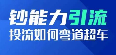 钞能力引流：投流如何弯道超车，投流系数及增长方法，创造爆款短视频-天韵资源网