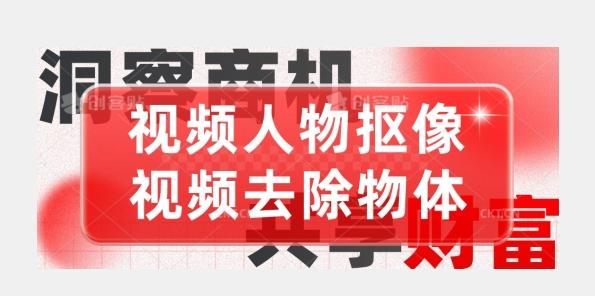 【超强视频处理工具】视频人物抠像+视频去除物体-天韵资源网