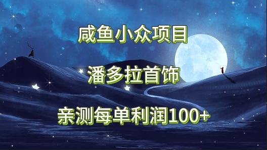 咸鱼小众项目，潘多拉首饰，亲测每单利润100+-天韵资源网