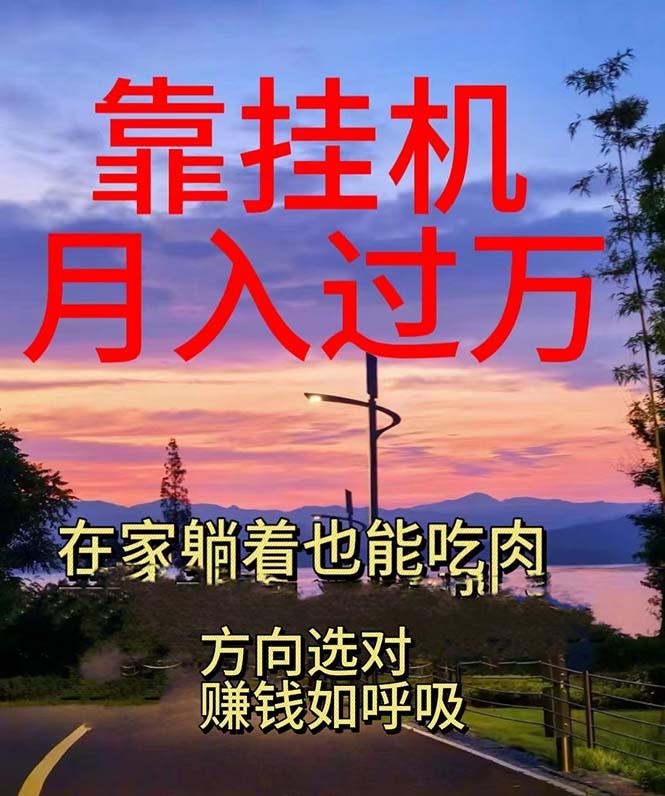 靠挂机，日入1000+，躺着也能吃肉，电脑手机都可挂-天韵资源网