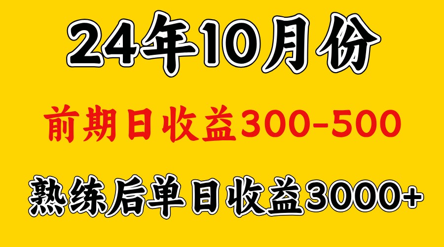 高手是怎么赚钱的.前期日收益500+熟练后日收益3000左右-天韵资源网