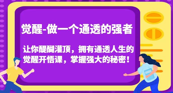 觉醒-做一个通透的强者，让你醍醐灌顶，拥有通透人生的觉醒开悟课，掌握强大的秘密！-天韵资源网