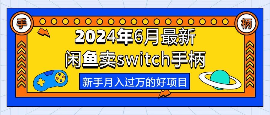 2024年6月最新闲鱼卖switch游戏手柄，新手月入过万的第一个好项目-天韵资源网