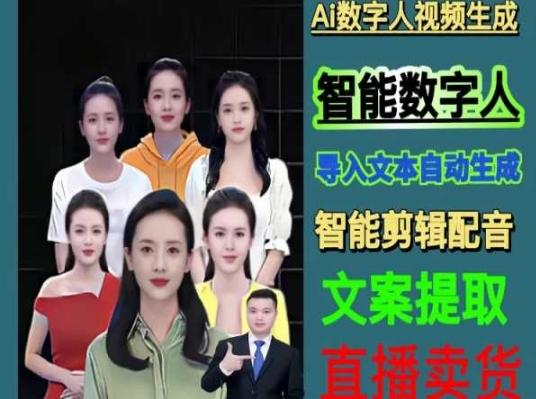 伍老师Ai数字人快速剪辑制作以及变现视频课-天韵资源网