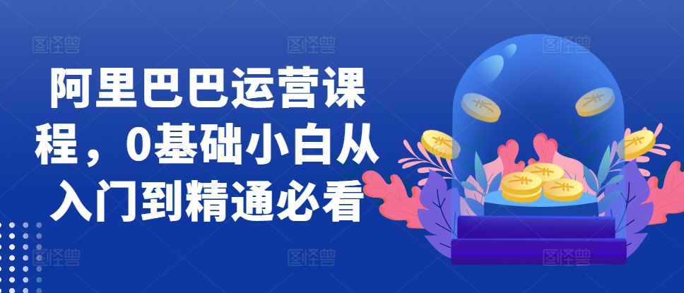 阿里巴巴运营课程，0基础小白从入门到精通必看-天韵资源网
