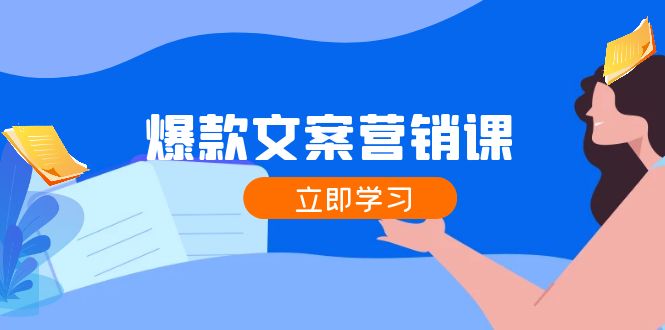 爆款文案营销课：公域转私域，涨粉成交一网打尽，各行业人士必备-天韵资源网