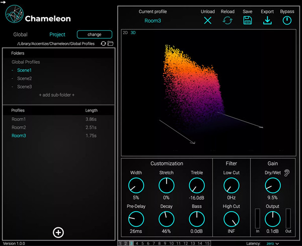 Accentize Chameleon(智能音频插件) v2.1.1 免费版-天韵资源网
