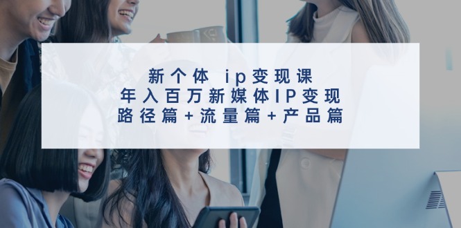 新个体ip变现课，年入百万新媒体IP变现，路径篇+流量篇+产品篇-天韵资源网