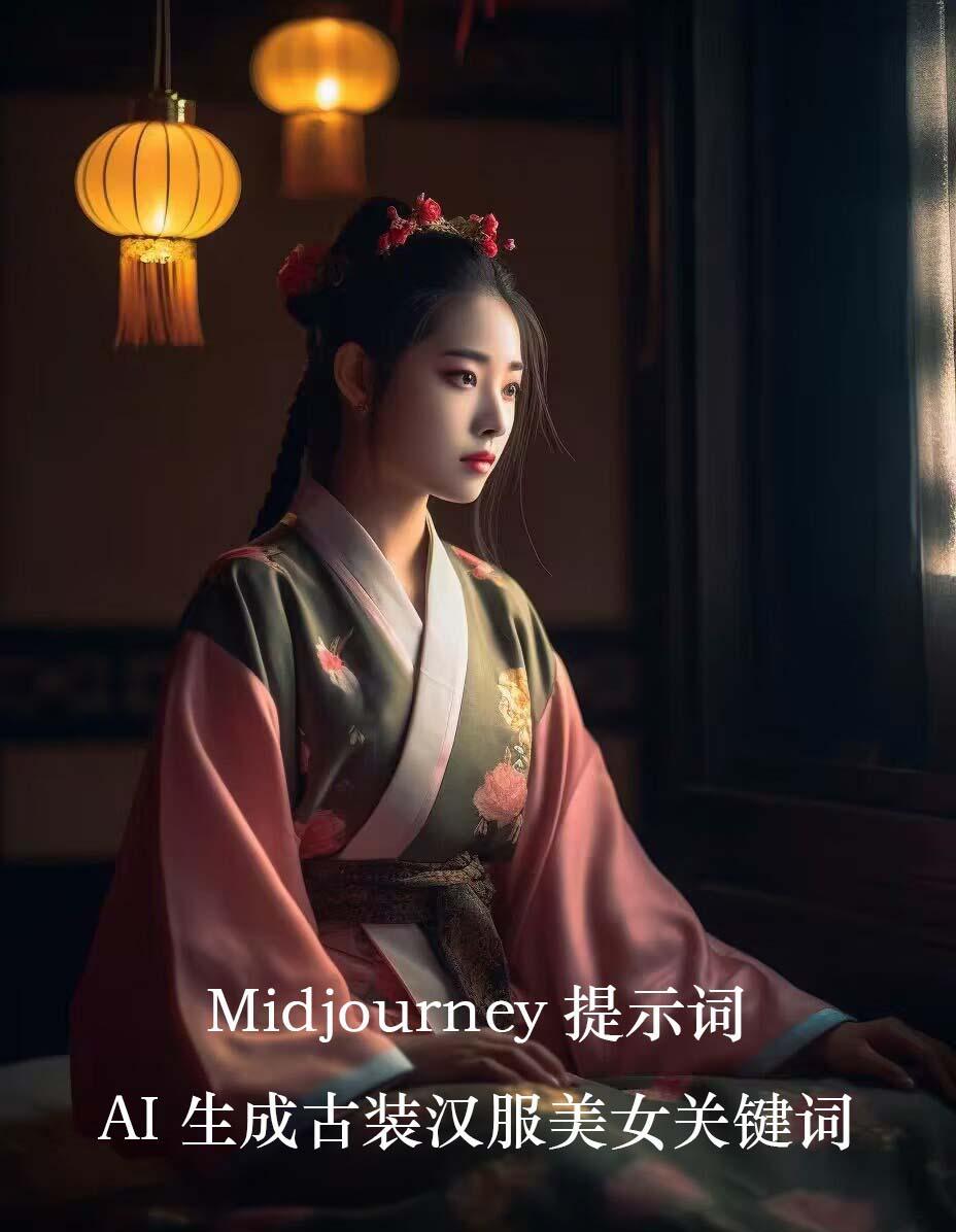 Midjourney关键词-AI生成中国风古装汉服美女人像提示关键词-天韵资源网