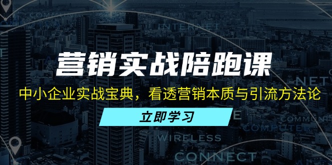 营销实战陪跑课：中小企业实战宝典，看透营销本质与引流方法论-天韵资源网