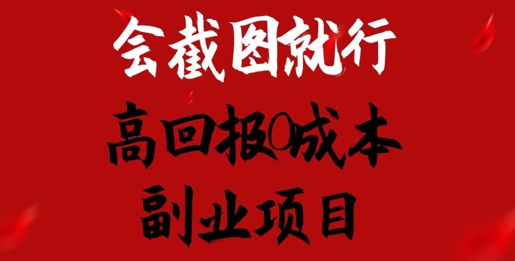 会截图就行，高回报0成本副业项目，卖离婚模板一天1.5k+【揭秘】-天韵资源网