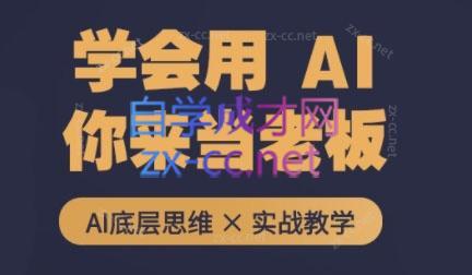 墨竹老师·从0基础到AI高手(第二期)-天韵资源网