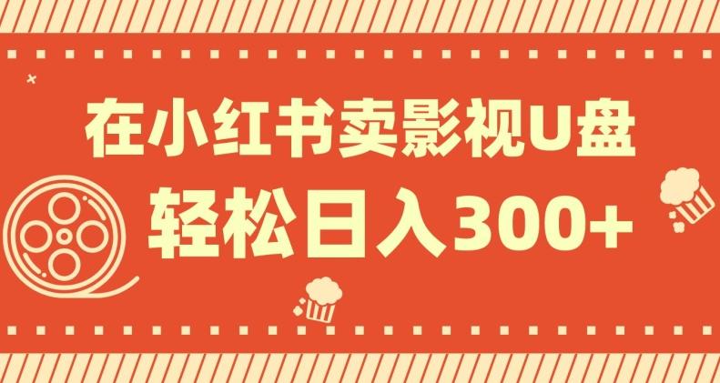 在小红书上卖影视U盘，轻松日入300+，操作简单，小白可轻松上手-天韵资源网