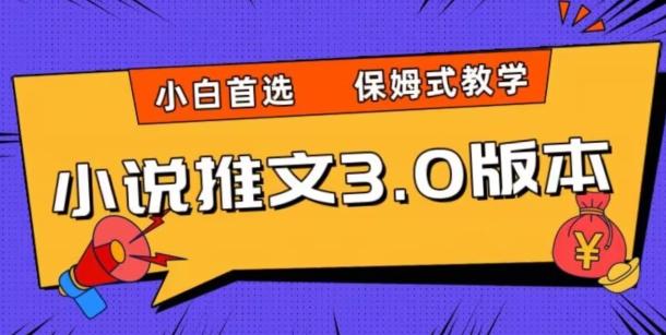 小说推文3.0玩法，日入两千+，保姆式教学，小白首选【揭秘】-天韵资源网