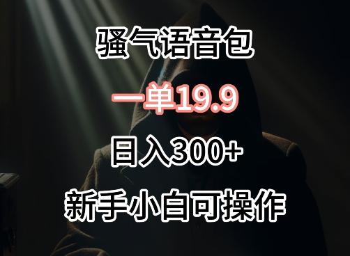 0成本卖骚气语音包，一单19.9.日入300+【揭秘】-天韵资源网