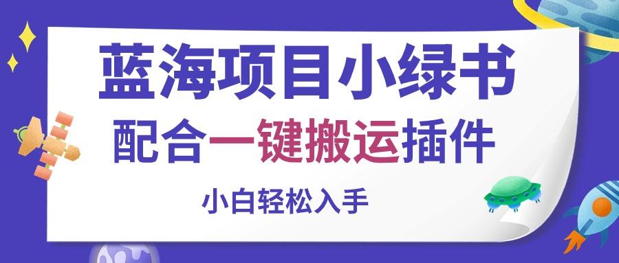 蓝海项目小绿书，配合一键搬运插件，小白轻松入手-天韵资源网
