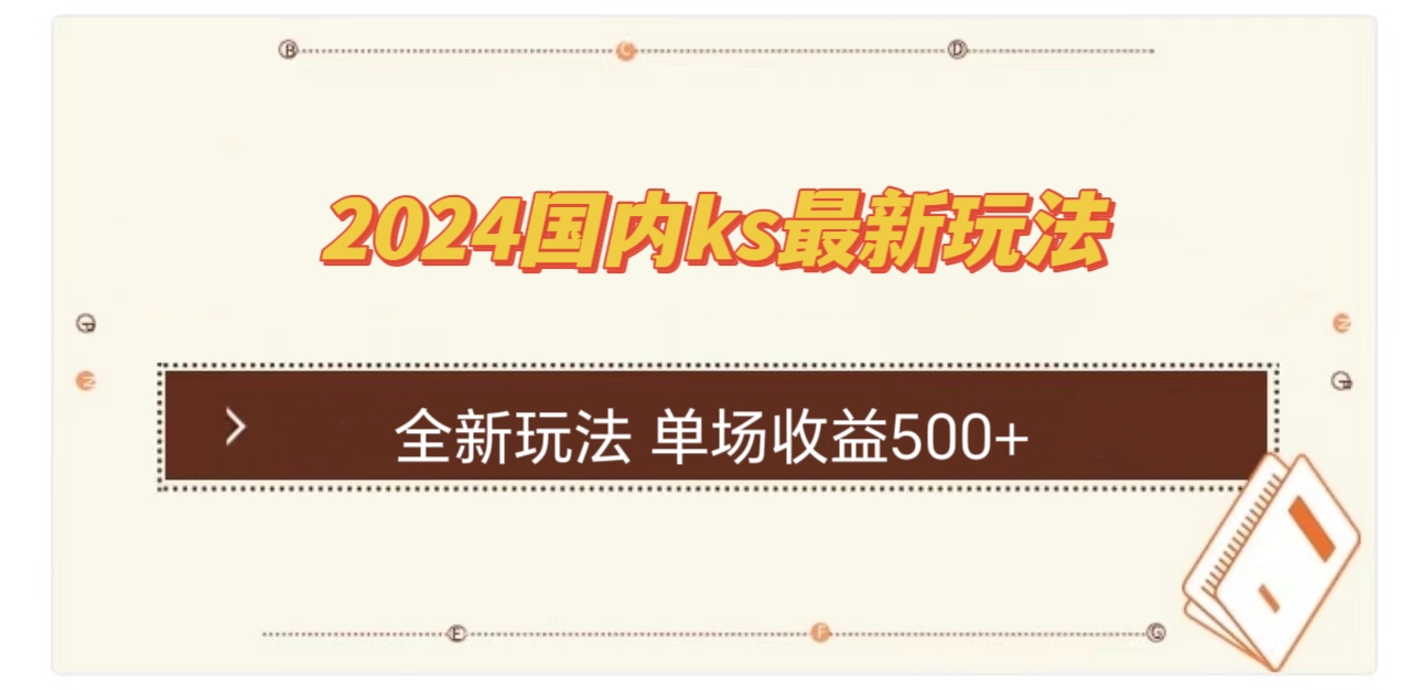 国内ks最新玩法 单场收益500+-天韵资源网
