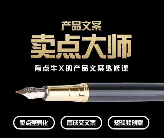 产品文案【卖点大师】高转化电商，有点牛X的产品文案必修课-天韵资源网